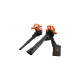 BLACK+DECKER 3-in-1 Elektro-Laubsauger BEBLV260-QS, Laubsauger/Laubbläser(schwarz/orange, 2.600 Watt)