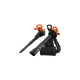 BLACK+DECKER 3-in-1 Elektro-Laubsauger BEBLV290-QS, Laubsauger/Laubbläser(schwarz/orange, 2.900 Watt)
