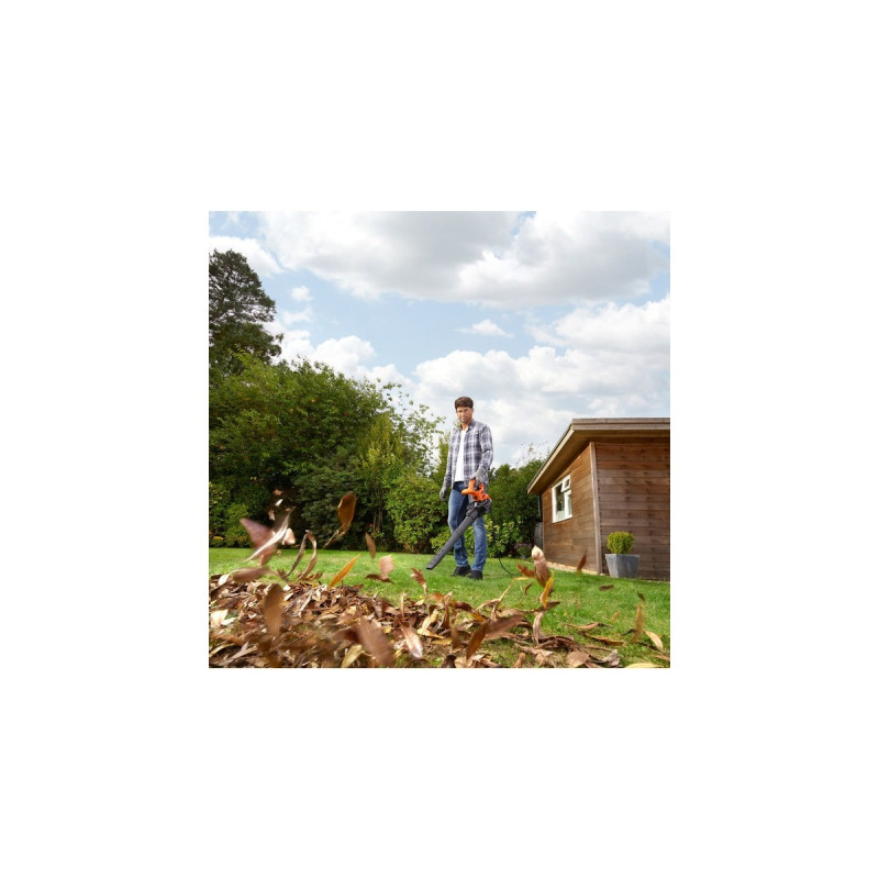 BLACK+DECKER 3-in-1 Elektro-Laubsauger BEBLV290-QS, Laubsauger/Laubbläser(schwarz/orange, 2.900 Watt)