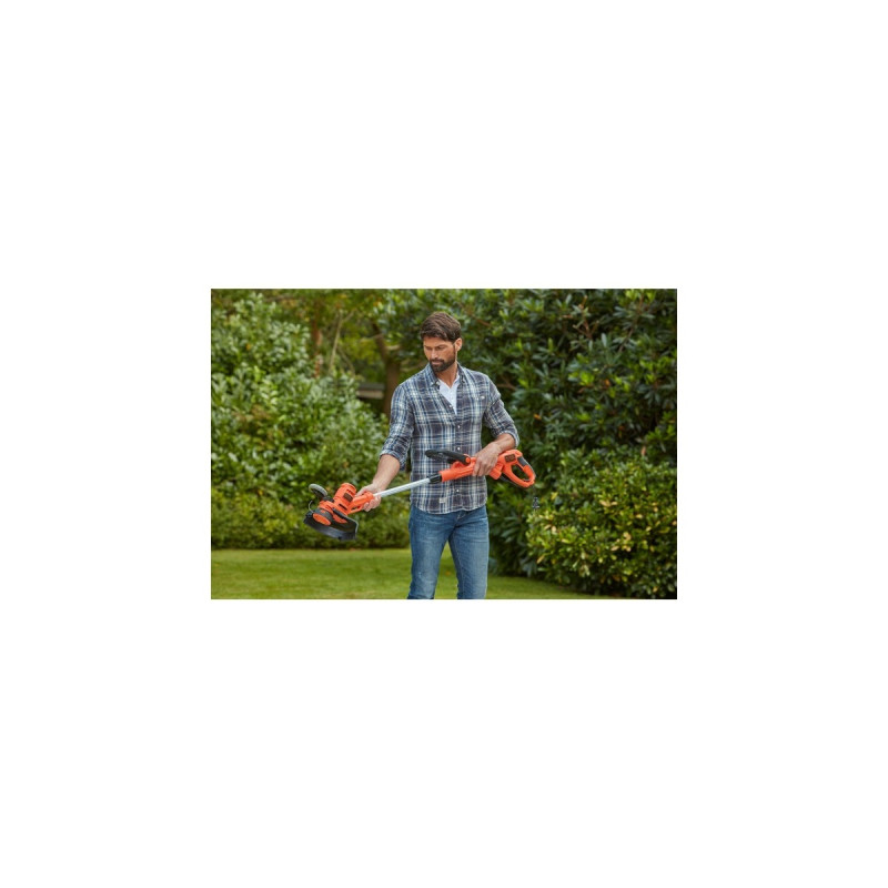 BLACK+DECKER 3-in-1 Multi-Trimmer Set BESTA530CM-QS, Rasentrimmer(orange/schwarz, 550 Watt, inkl. Mäher-Chassis)