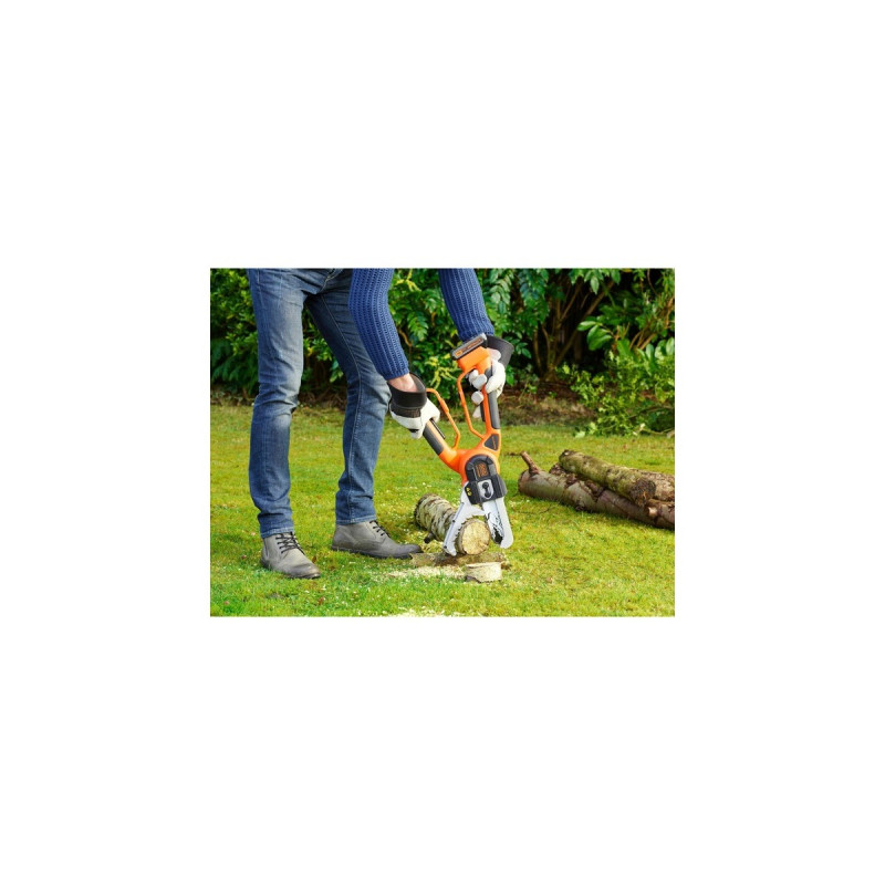 BLACK+DECKER Akku-Astschere GKC1000LB, 18Volt, Astsäge(orange/schwarz, ohne Akku und Ladegerät)