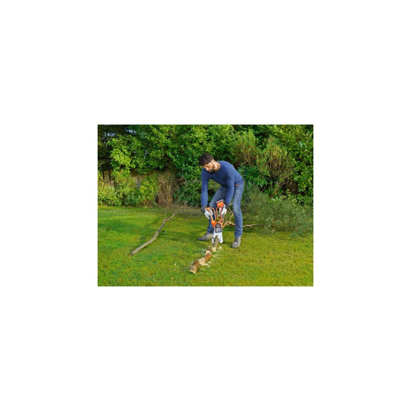 BLACK+DECKER Akku-Astschere GKC1000LB, 18Volt, Astsäge(orange/schwarz, ohne Akku und Ladegerät)