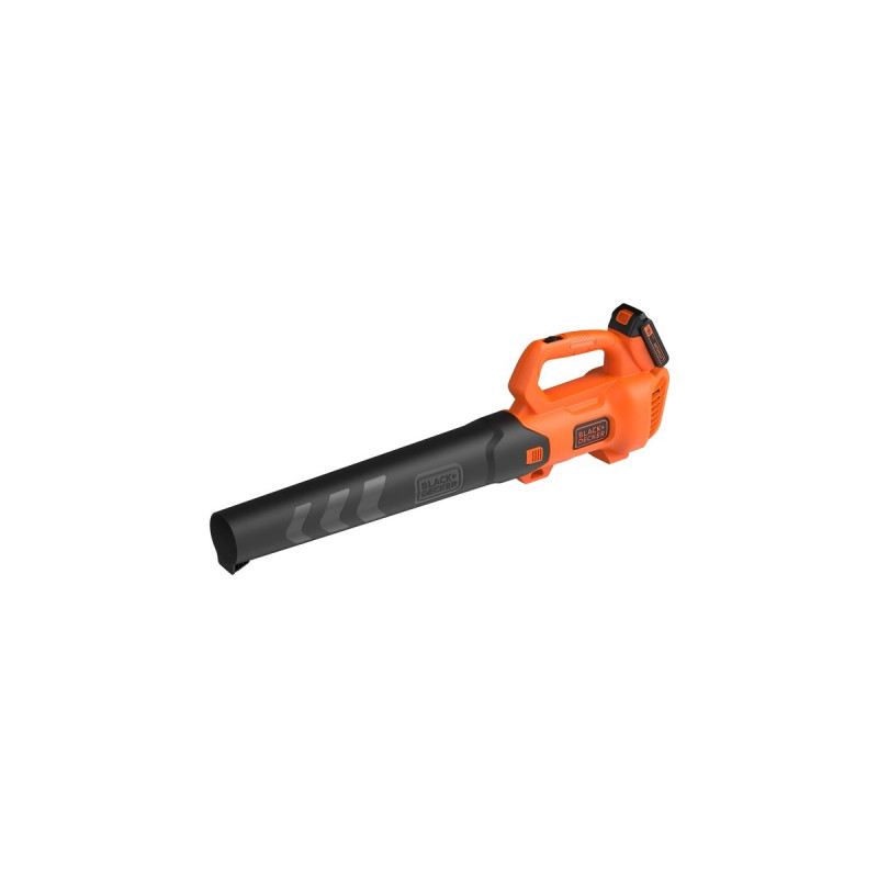 BLACK+DECKER Akku-Axial-Gebläse BCBL200L-QW, 18Volt, Laubgebläse(orange/schwarz, Li-Ionen Akku 2,0Ah)