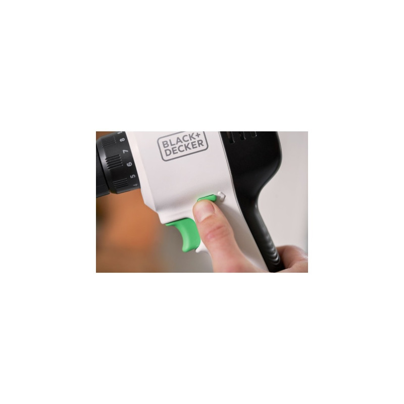 BLACK+DECKER Akku-Bohrschrauber reviva, 12Volt(weiß/schwarz, integrierter Li-Ion-Akku 1,5Ah)