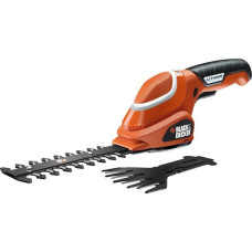 BLACK+DECKER Akku-Gras-Strauchschere GSL700(orange/schwarz, Li-Ionen Akku 1,3 Ah)