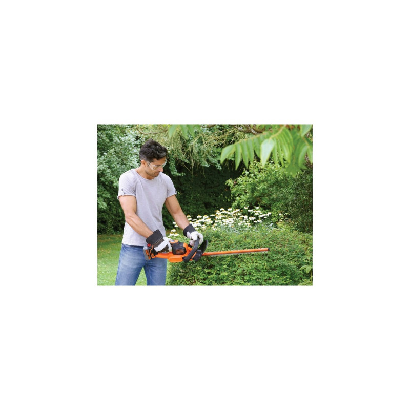BLACK+DECKER Akku-Heckenschere GTC18504PC, 18 Volt(orange/schwarz, Li-Ionen Akku 4,0 Ah)