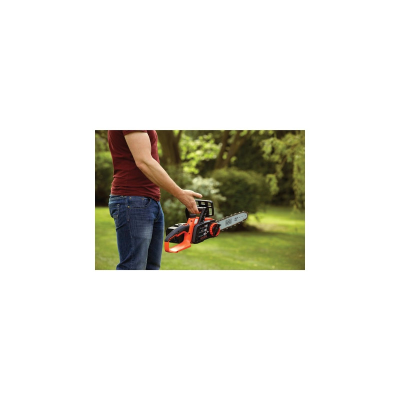 BLACK+DECKER Akku-Kettensäge GKC3630L20, Elektro-Kettensäge(orange/schwarz, Li-Ionen Akku 2,0 Ah)