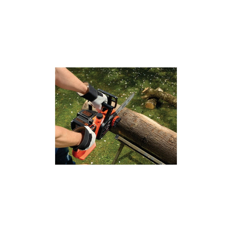 BLACK+DECKER Akku-Kettensäge GKC3630L20, Elektro-Kettensäge(orange/schwarz, Li-Ionen Akku 2,0 Ah)