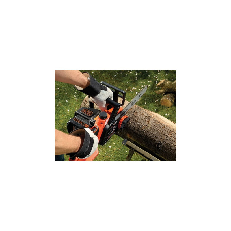 BLACK+DECKER Akku-Kettensäge GKC3630LB, Elektro-Kettensäge(orange/schwarz, ohne Akku und Ladegerät)