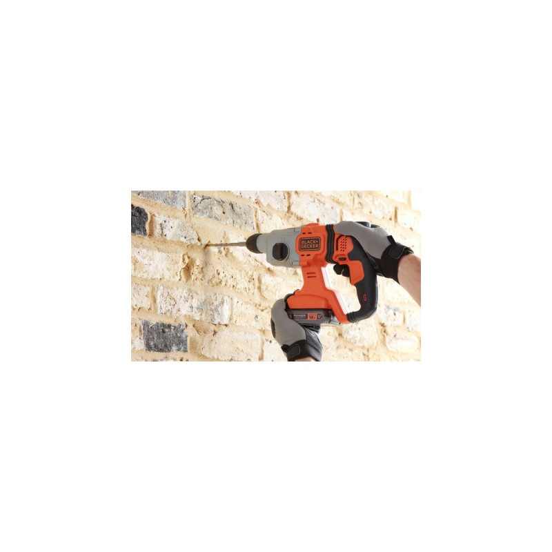 BLACK+DECKER Akku-Kombihammer BCD900B, 18Volt, Bohrhammer(orange/schwarz, ohne Akku und Ladegerät)