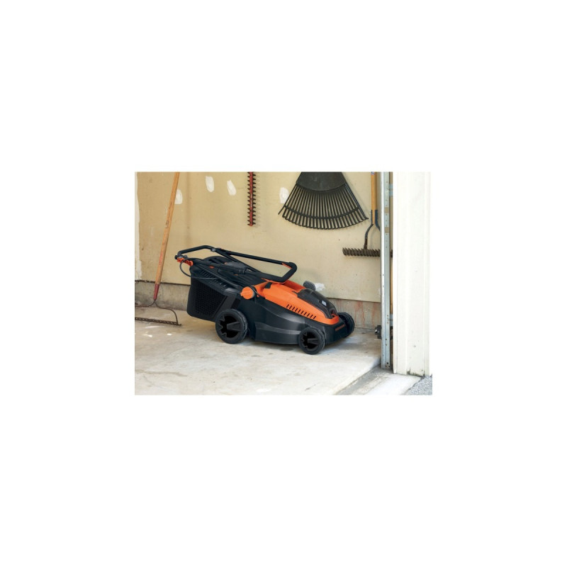 BLACK+DECKER Akku-Rasenmäher CLM3820L1, 36Volt(schwarz/orange, Li-Ionen Akku 2,0 Ah)