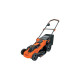 BLACK+DECKER Akku-Rasenmäher CLMA4825L2, 36Volt(orange/schwarz, 2x Li-Ionen Akku 2,5 Ah)