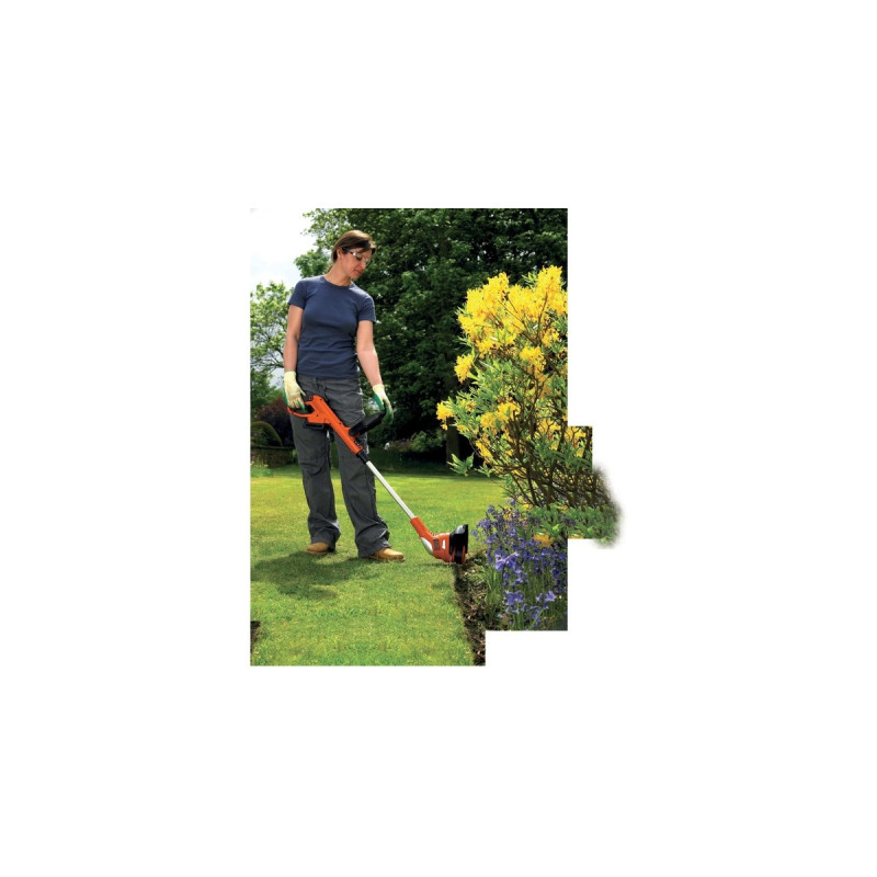 BLACK+DECKER Akku-Rasentrimmer GLC1823L20, 18Volt(orange/schwarz, Li-Ionen Akku 2,0Ah)
