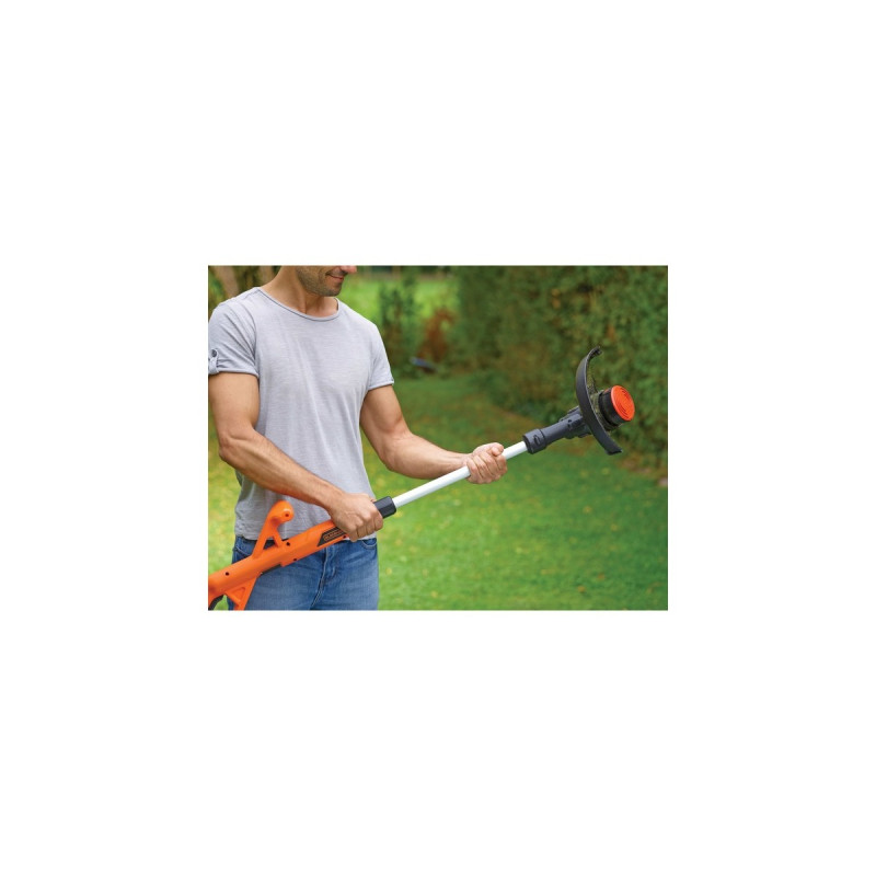BLACK+DECKER Akku-Rasentrimmer ST1823, 18Volt(orange/schwarz, Li-Ionen Akku 1,5Ah)