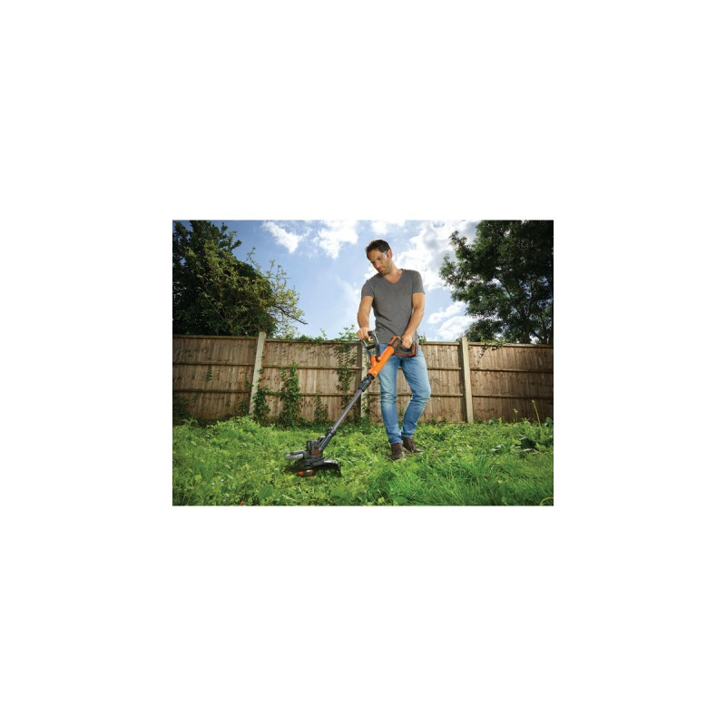 BLACK+DECKER Akku-Rasentrimmer STC1820EPC, 18Volt(orange/schwarz, Li-Ionen Akku 2,0Ah)