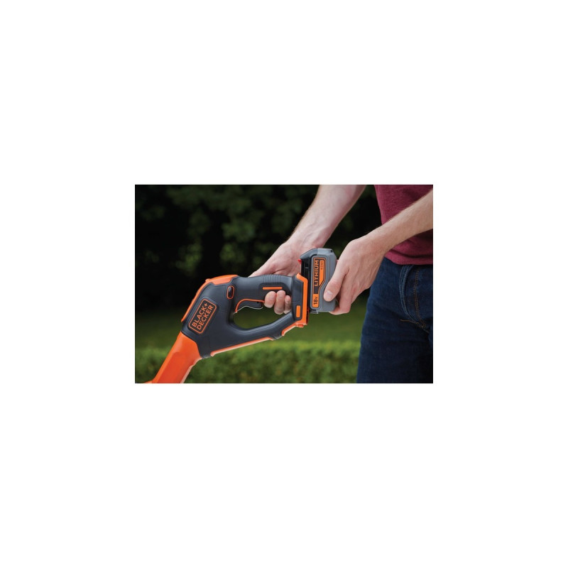 BLACK+DECKER Akku-Rasentrimmer STC1840EPC, 18Volt(orange/schwarz, Li-Ionen Akku 4,0Ah)