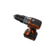 BLACK+DECKER Akku-Schlagbohrschrauber BL188KB, 18Volt(schwarz/orange, 2x Li-Ionen Akku 1,5Ah, Koffer)