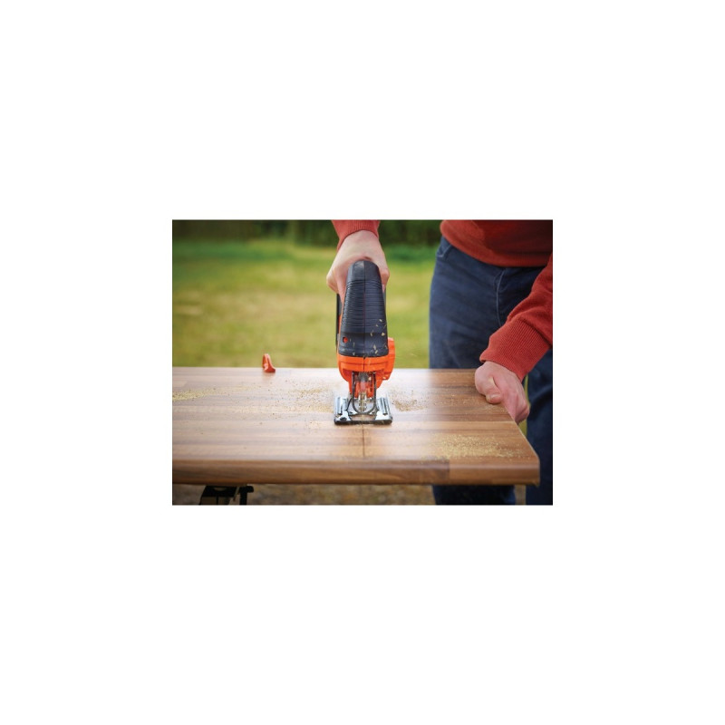 BLACK+DECKER Akku-Stichsäge BDCJS18N, 18Volt(orange/schwarz, ohne Akku und Ladegerät)