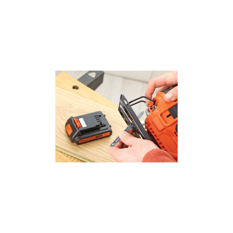 BLACK+DECKER Akku-Stichsäge BDCJS18N, 18Volt(orange/schwarz, ohne Akku und Ladegerät)