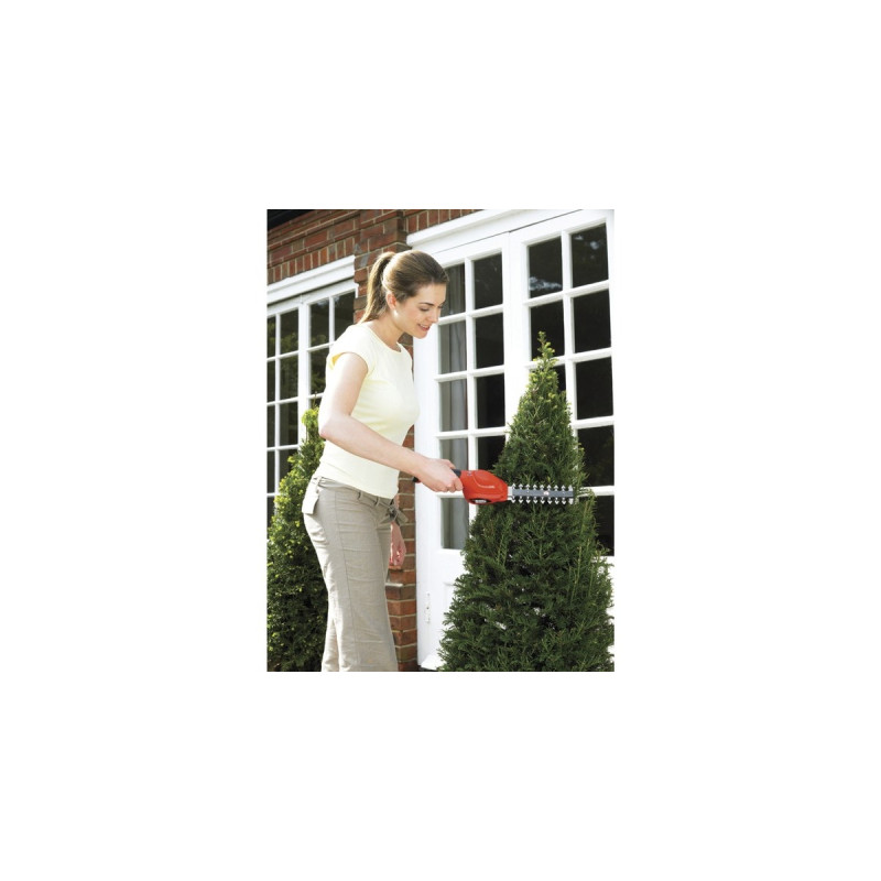 BLACK+DECKER Akku-Strauchschere GSL300(orange/schwarz, Li-Ionen Akku 1,1 Ah)