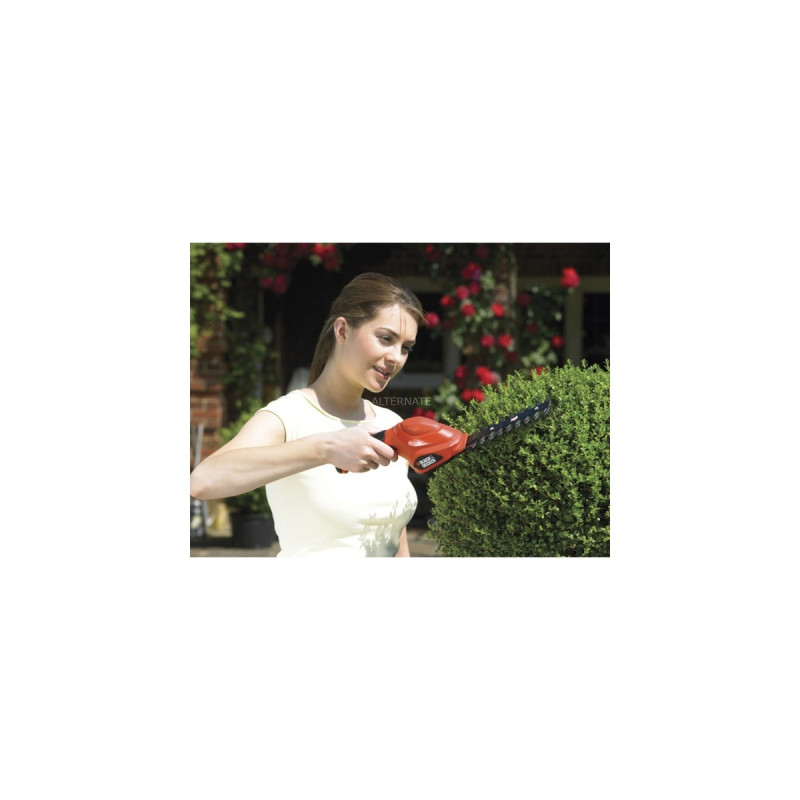 BLACK+DECKER Akku-Strauchschere GSL300(orange/schwarz, Li-Ionen Akku 1,1 Ah)