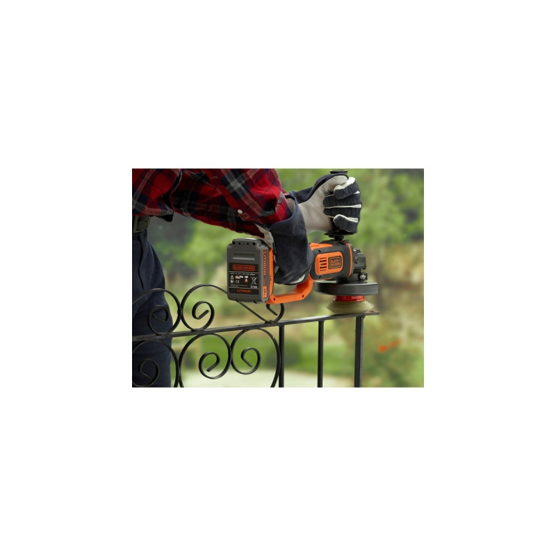 BLACK+DECKER Akku-Winkelschleifer BCG720N, 18Volt(schwarz/orange, ohne Akku und Ladegerät)