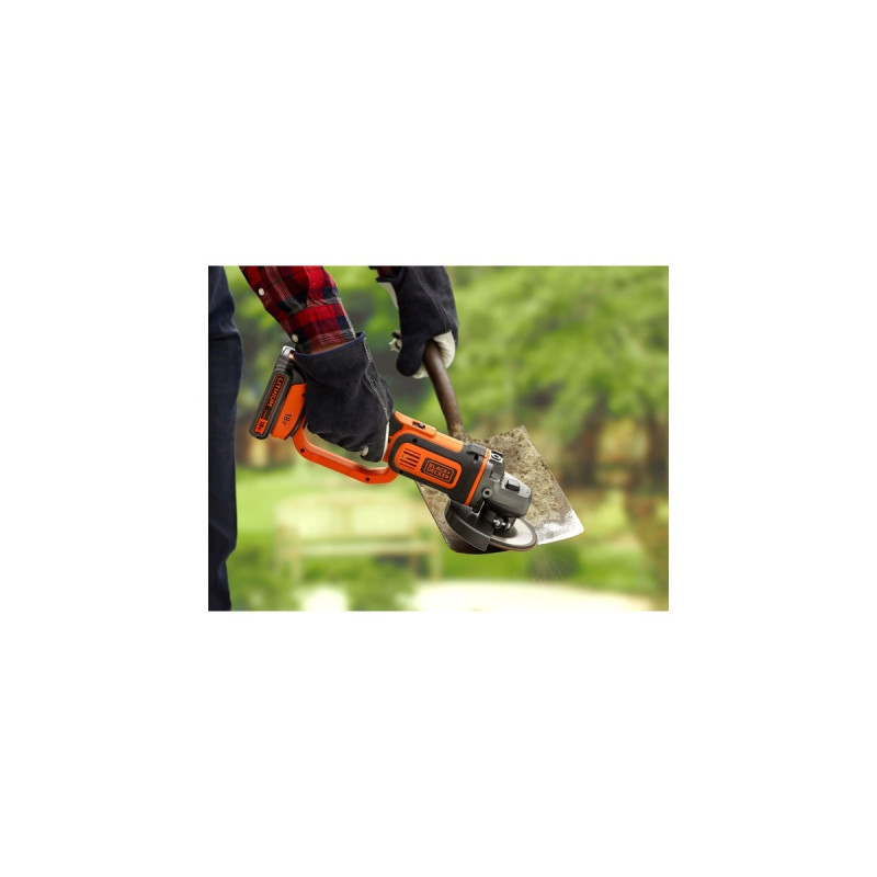 BLACK+DECKER Akku-Winkelschleifer BCG720N, 18Volt(schwarz/orange, ohne Akku und Ladegerät)