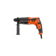 BLACK+DECKER Bohrhammer BEHS01K-QS(schwarz/orange, 650 Watt, Koffer)