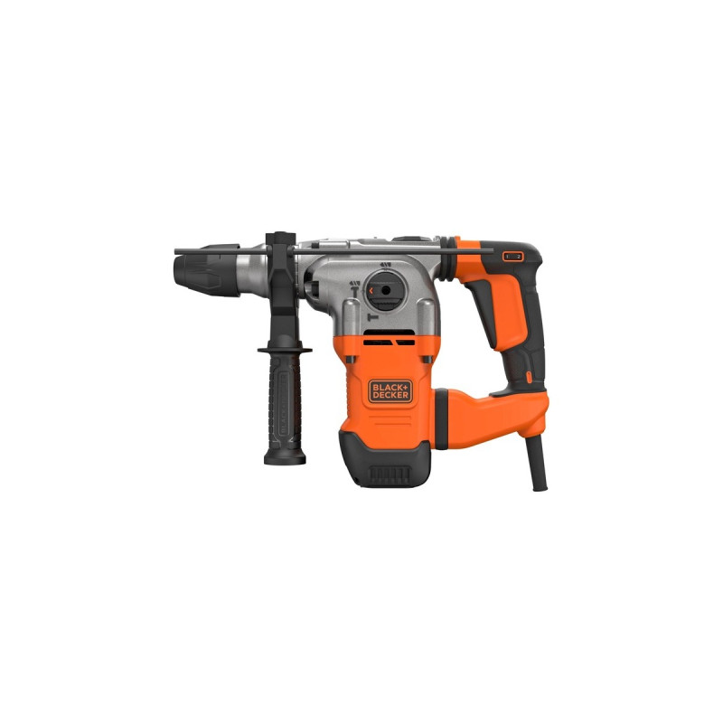 BLACK+DECKER Bohrhammer BEHS03K-QS(schwarz/orange, 1.250 Watt, Koffer)