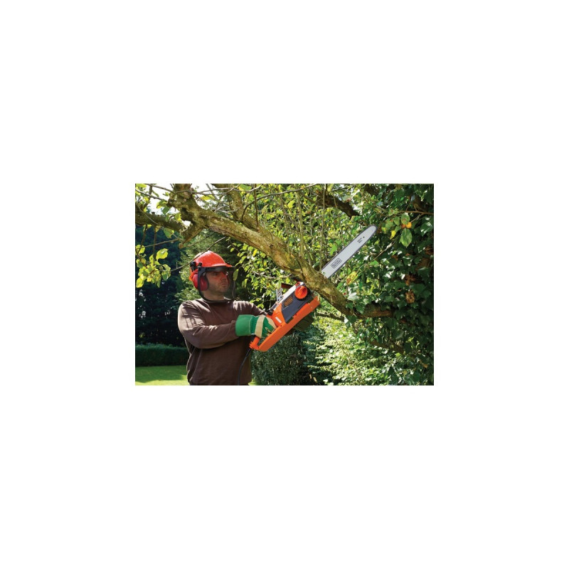 BLACK+DECKER Elektro-Kettensäge CS2245(orange/schwarz, 2.200 Watt)