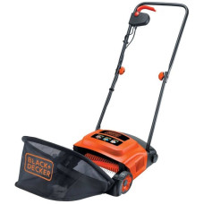 BLACK+DECKER Elektro-Rasenlüfter GD300, Vertikutierer(orange/schwarz, 600 Watt)