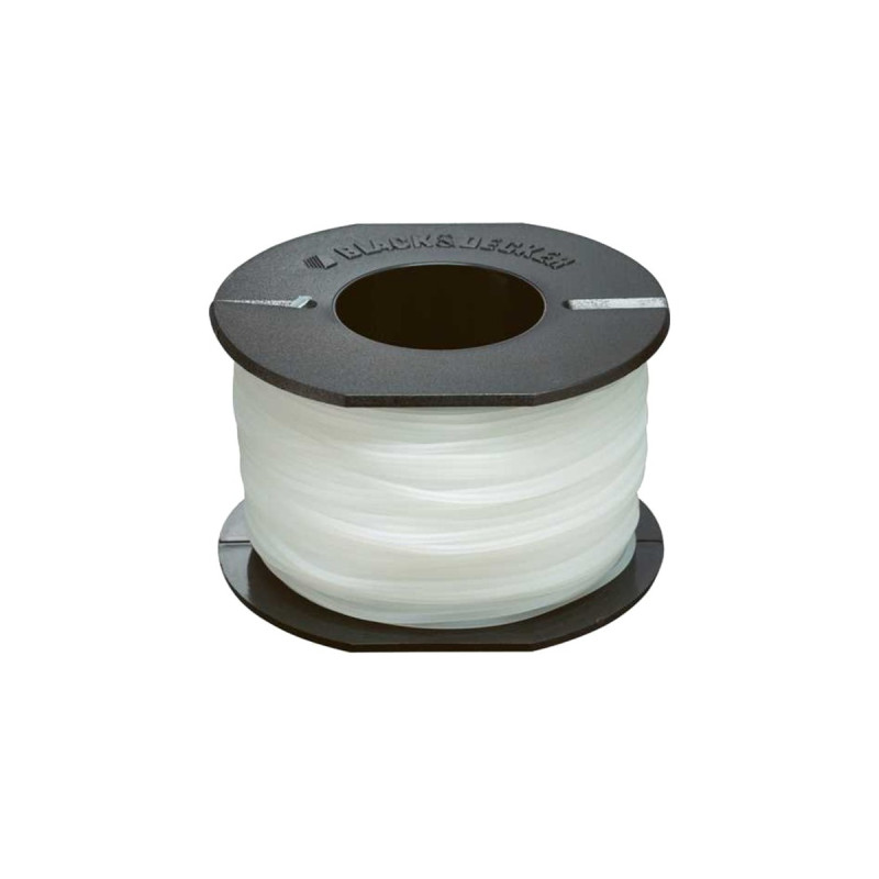 BLACK+DECKER Ersatzfaden A6171-XJ, 50 Meter, Mäh-Faden(weiß, Ø 1,5mm, für alle Geräte außer GL6xx)