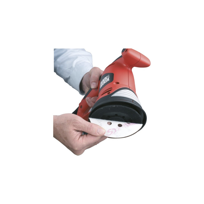 BLACK+DECKER Exzenterschleifer KA191EK(orange/schwarz, Transportkoffer, 480 Watt)