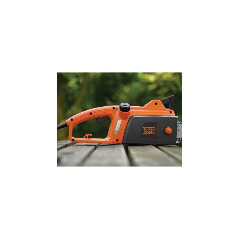 BLACK+DECKER Kettensäge CS1835, Elektro-Kettensäge(orange/schwarz, 1800 Watt)