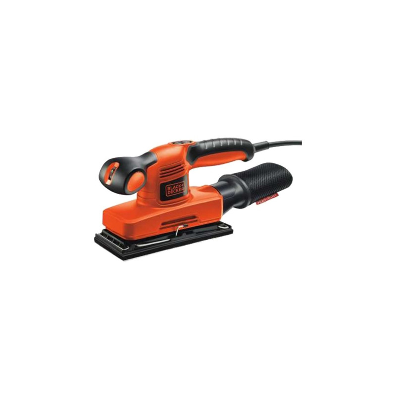 BLACK+DECKER Kompakt-Schwingschleifer KA320EKA(orange/schwarz, Koffer, 240 Watt)