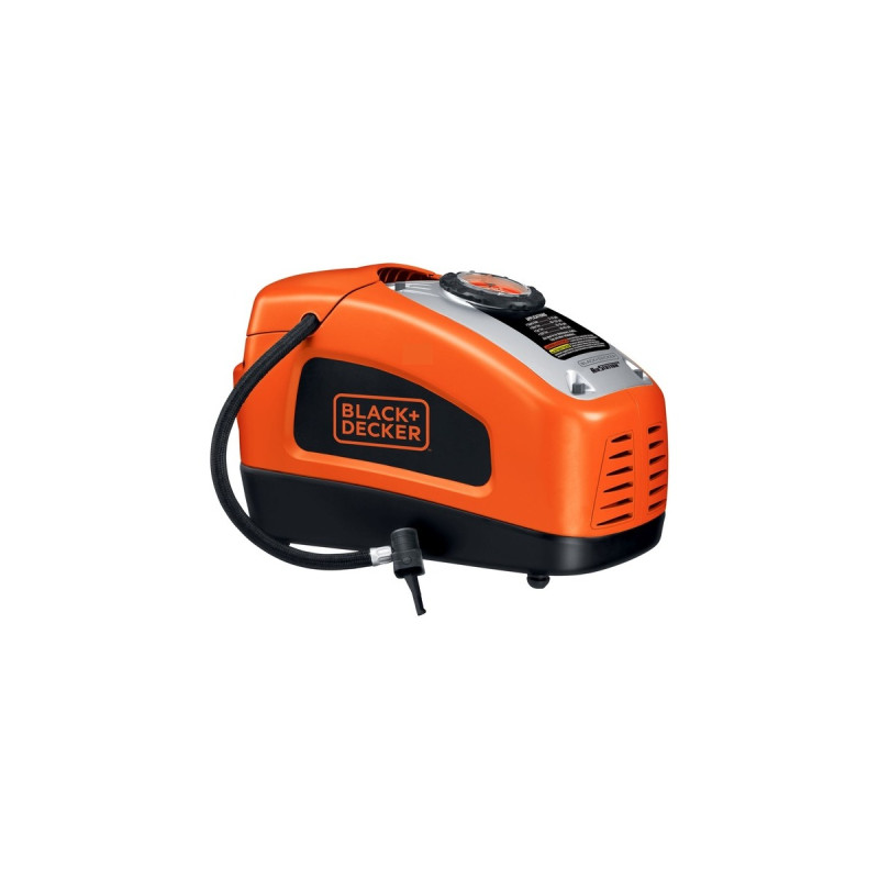 BLACK+DECKER Kompressor ASI300, 11bar, Luftpumpe(orange/schwarz, 12 Volt Zigarettenzünder-Anschluss)