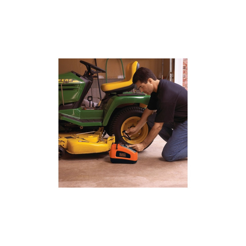 BLACK+DECKER Kompressor ASI300, 11bar, Luftpumpe(orange/schwarz, 12 Volt Zigarettenzünder-Anschluss)