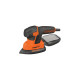 BLACK+DECKER Mouse-Schleifer KA2000, Deltaschleifer(orange/schwarz, 120 Watt, mit Tasche u. 6-tlg. Schleifzubehör)