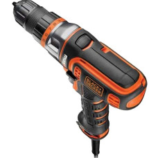 BLACK+DECKER Multifunktions-Bohrschrauber Multievo MT305K(schwarz/orange, Transportkoffer, 300 Watt)