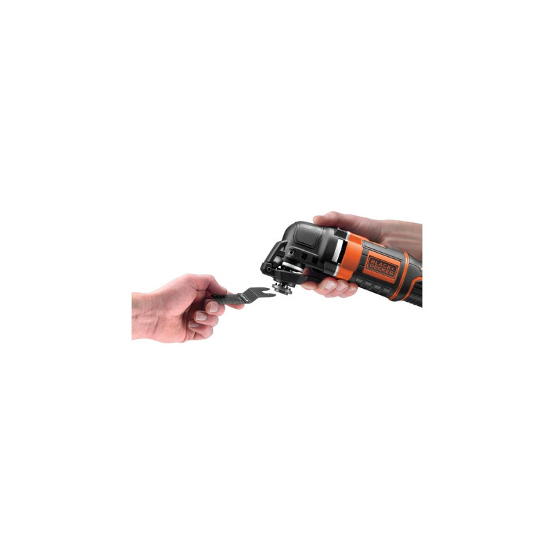 BLACK+DECKER Multifunktions-Werkzeug MT300KA(orange/schwarz, Koffer, 300 Watt, 12-tlg. Zubehörset)