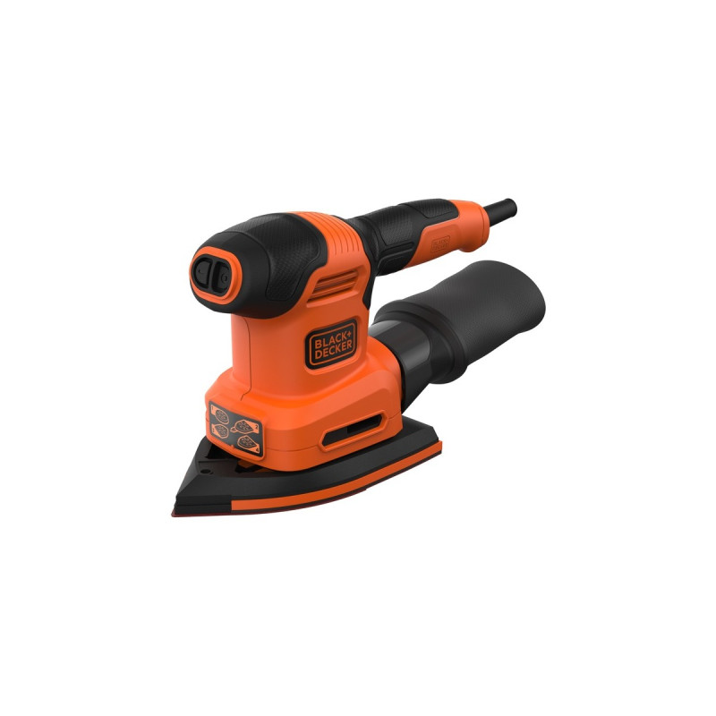 BLACK+DECKER Multischleifer 4in1 BEW200-QS, Deltaschleifer(orange/schwarz, 200 Watt)