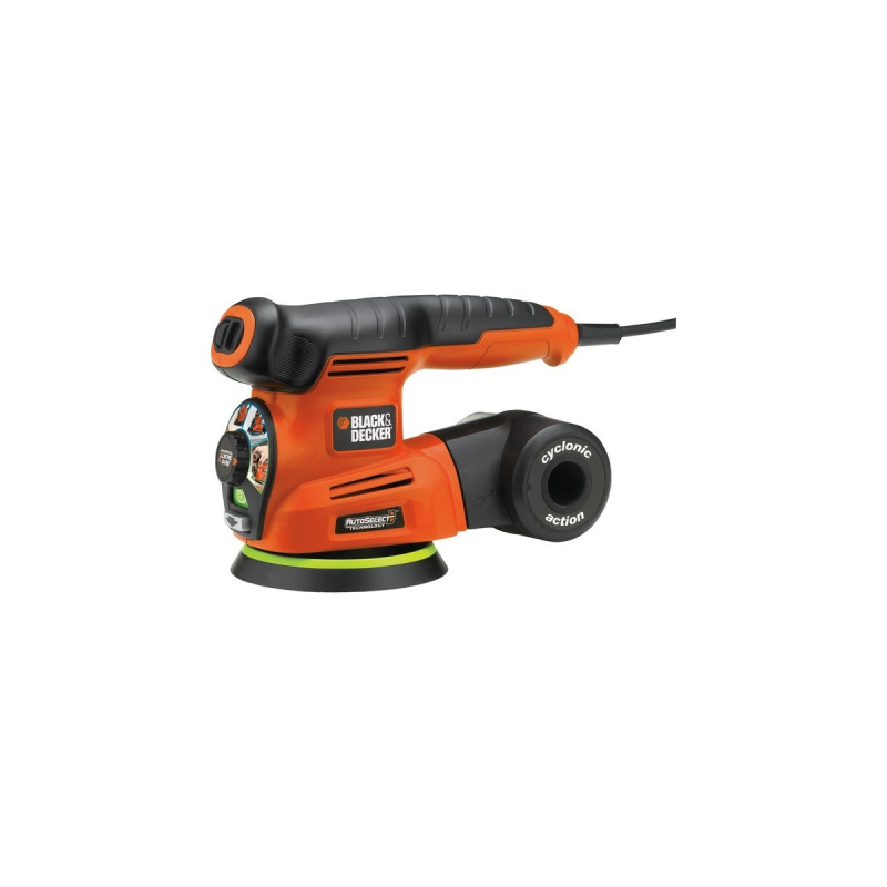 BLACK+DECKER Multischleifer KA280K(orange/schwarz, 220 Watt, Koffer)