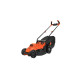 BLACK+DECKER Rasenmäher BEMW461BH-QS, 34cm(orange/schwarz, 1.400 Watt)