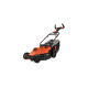 BLACK+DECKER Rasenmäher BEMW471ES-QS, 38cm(orange/schwarz, 1.600 Watt)