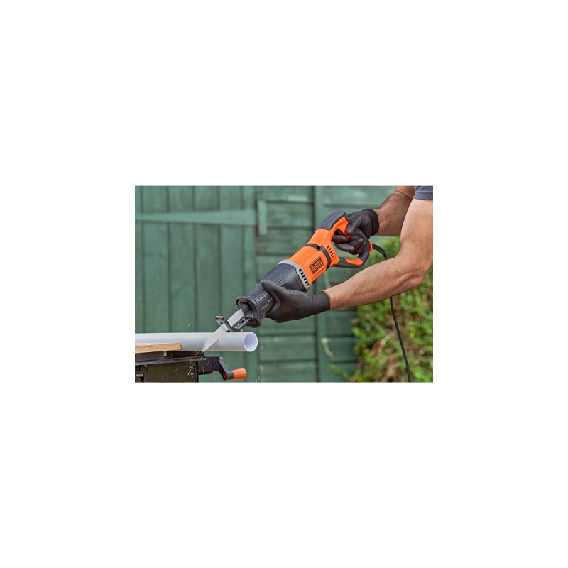 BLACK+DECKER Säbelsäge BES301(orange/schwarz, 750 Watt)