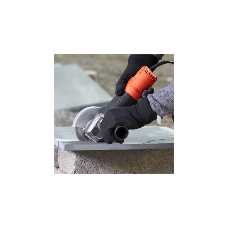 BLACK+DECKER Winkelschleifer BEG210(orange/schwarz, 900 Watt)