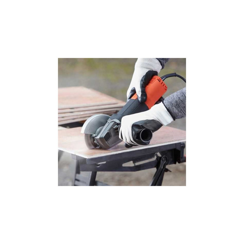 BLACK+DECKER Winkelschleifer BEG210(orange/schwarz, 900 Watt)