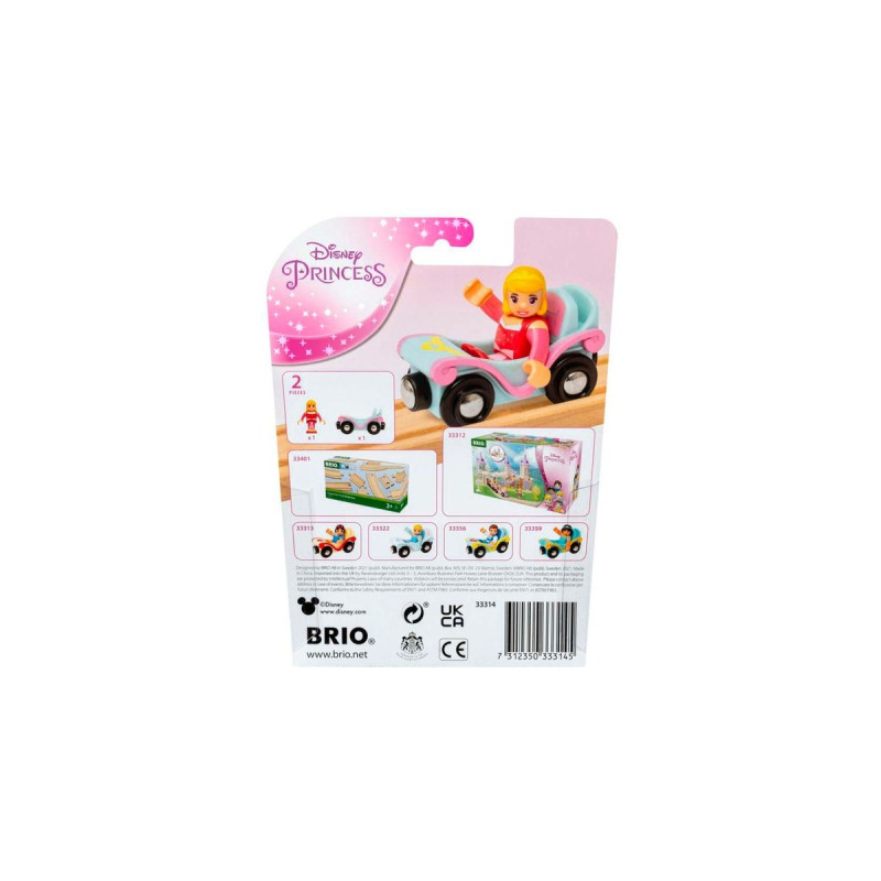 BRIO Disney Princess Dornröschen mit Waggon, Spielfahrzeug