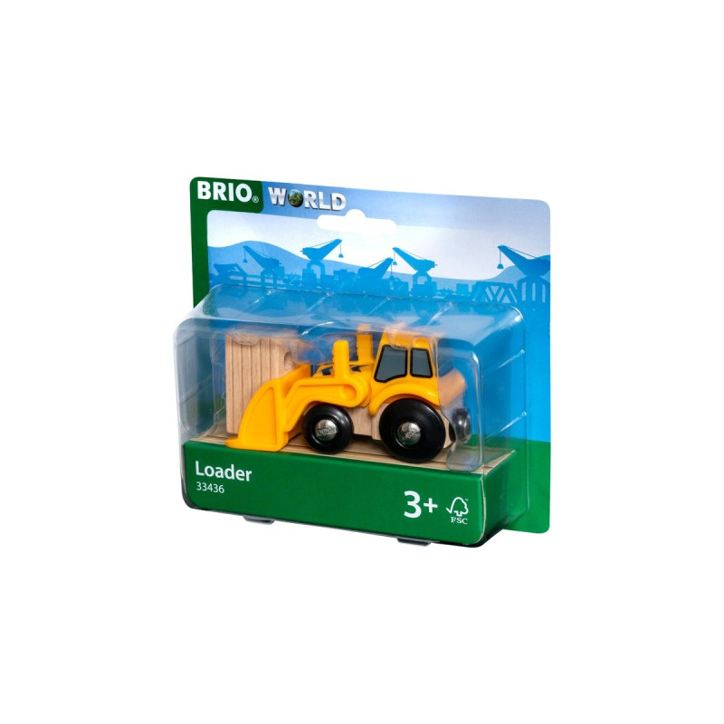 BRIO Frontlader mit Magnetladung, Spielfahrzeug(gelb)