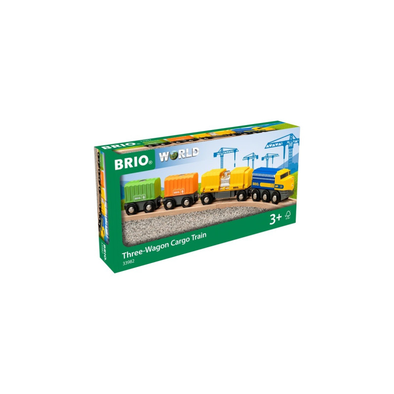 BRIO Güterzug mit drei Waggons, Spielfahrzeug